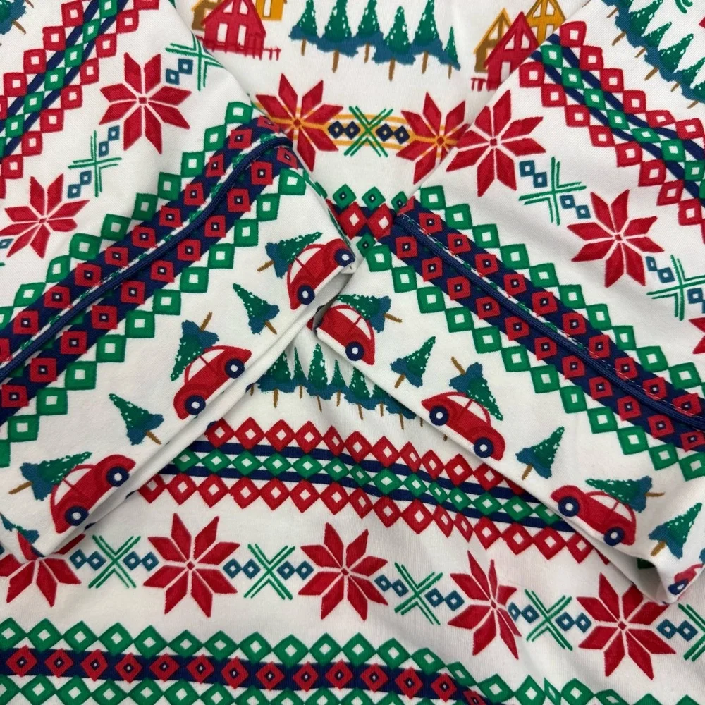 BedHead PJs Festive Fairisle Fair Isle Long Sleeve Classic Stretch Jersey PJ Set - Picture 8 of 16